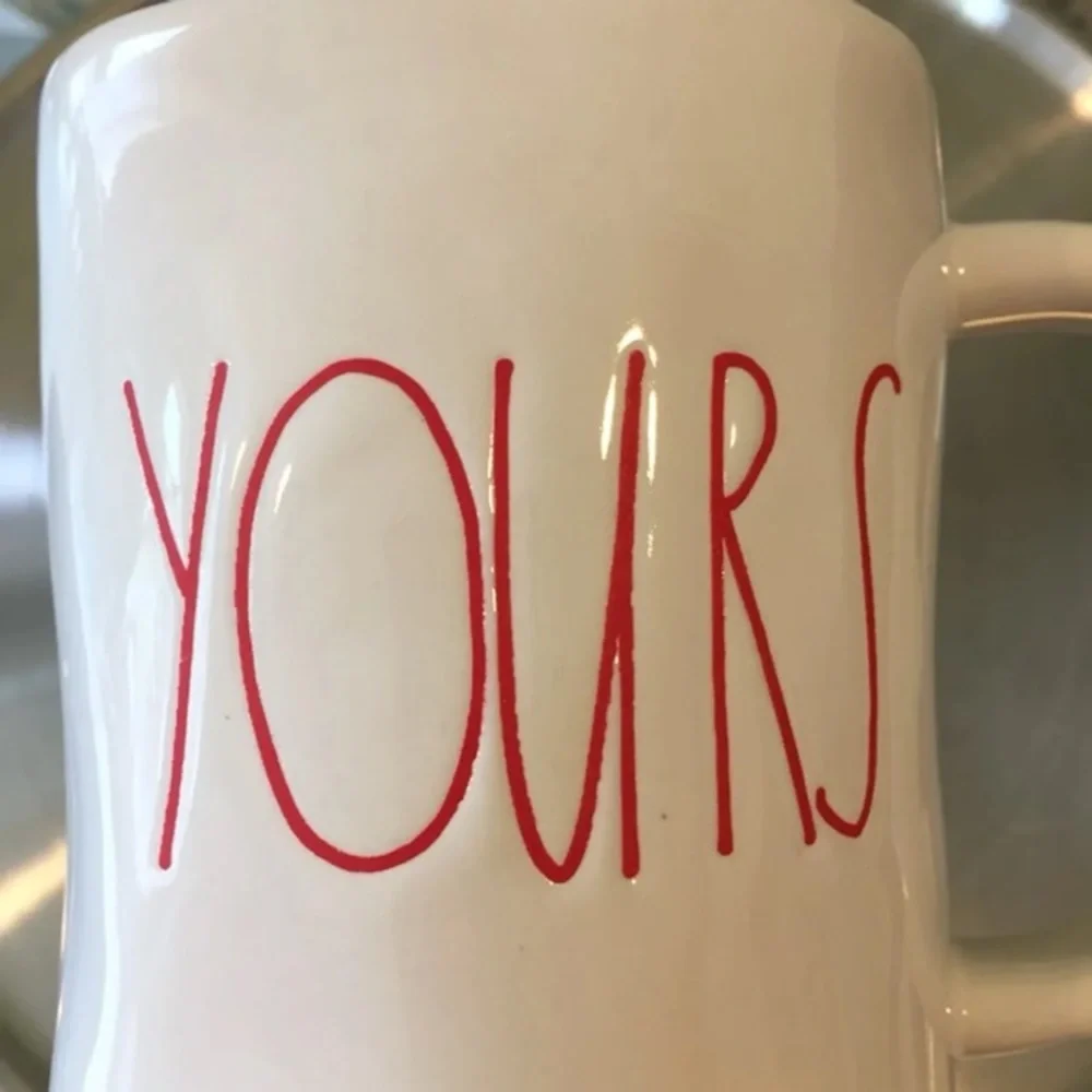 Rae Dunn Yours Mug NWT Red Coffee Tea